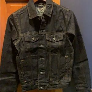 NWT J.crew denim jacket sz xs, dark wash, boxy fit